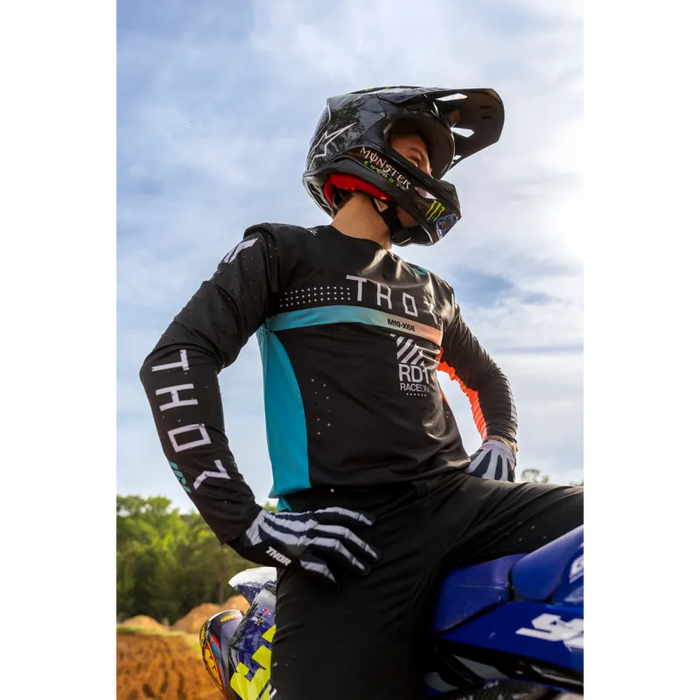 Thor Mens Sportmode Gloves - X-Ray Black/White - Lifestyle