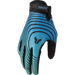 Thor Mens Launchmode Gloves - Teal/Black - Front