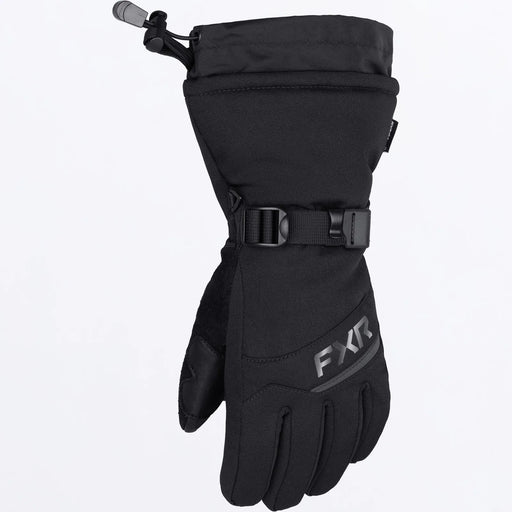FXR Child Helix Race Glove 2027 - Black, front view