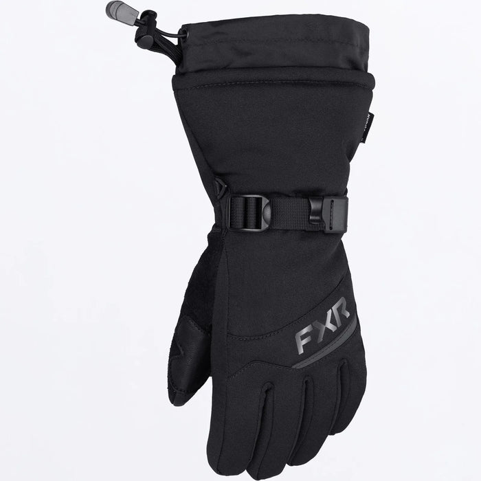 FXR Child Helix Race Glove 2027 - Black, front view