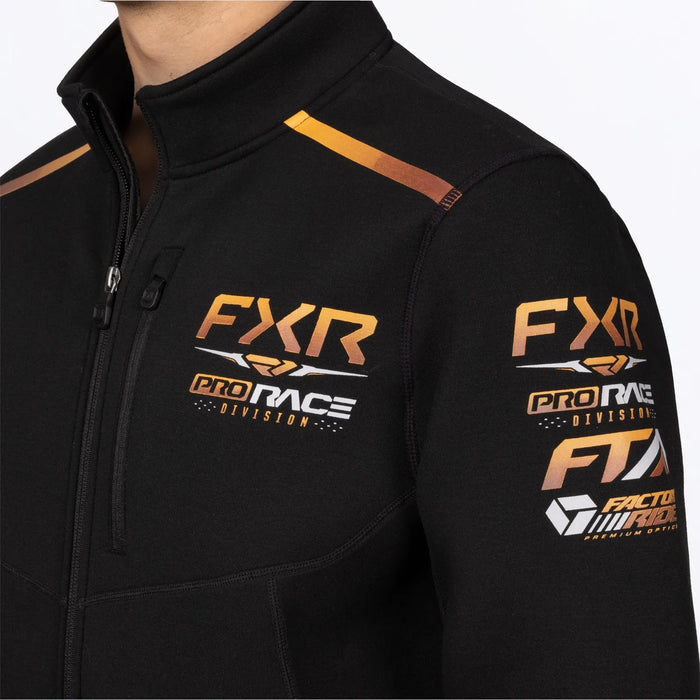 FXR Mens Race Division Tech Zip Up - Black/Kash, view 5