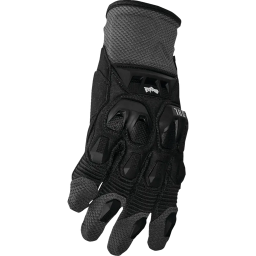 Thor Mens Terrain Gloves - Black/Charcoal - Front