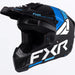 FXR Clutch MX Helmet - Blue/Cyan, front view