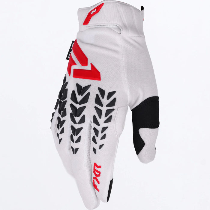 FXR Reflex Dual MX Glove 2027 - White/Navy, front view