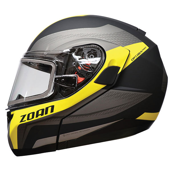 Zoan Optimus SV Modular Helmet with Double Lens - Fluorescent Yellow
