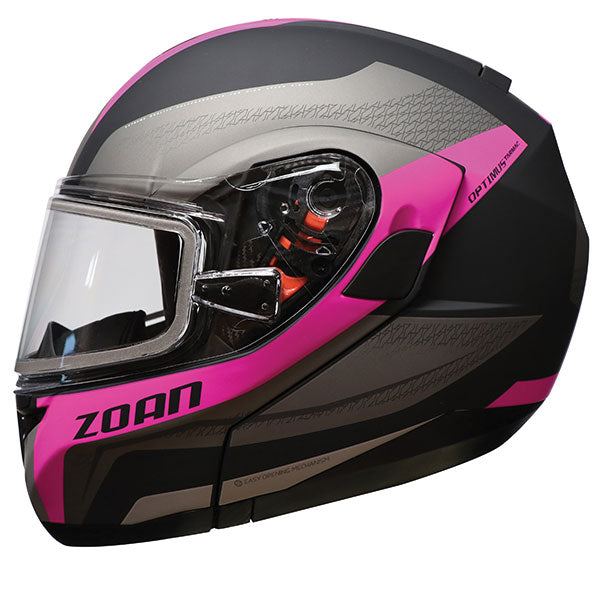 Zoan Optimus SV Modular Helmet with Double Lens - Pink