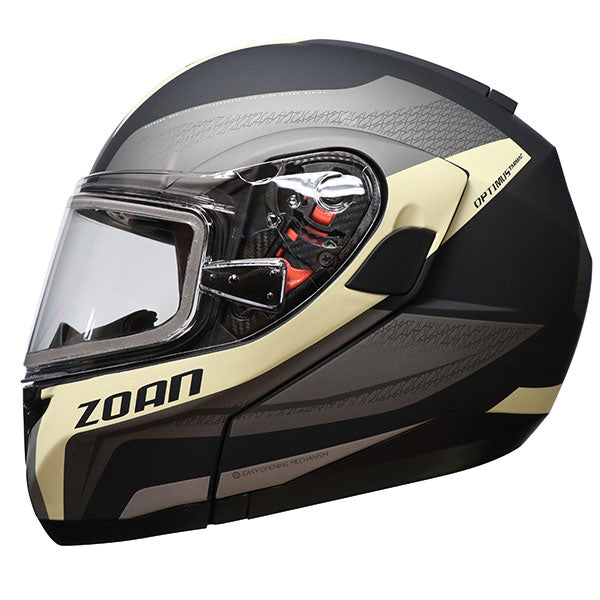 Zoan Optimus SV Modular Helmet with Double Lens - Beige