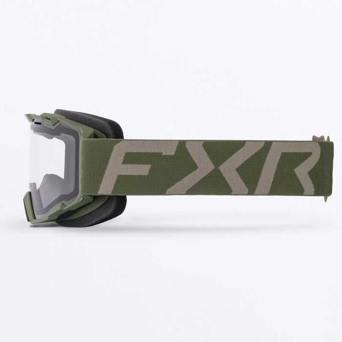 FXR Youth Maverick Clear Goggle 2027 - Army, view 3