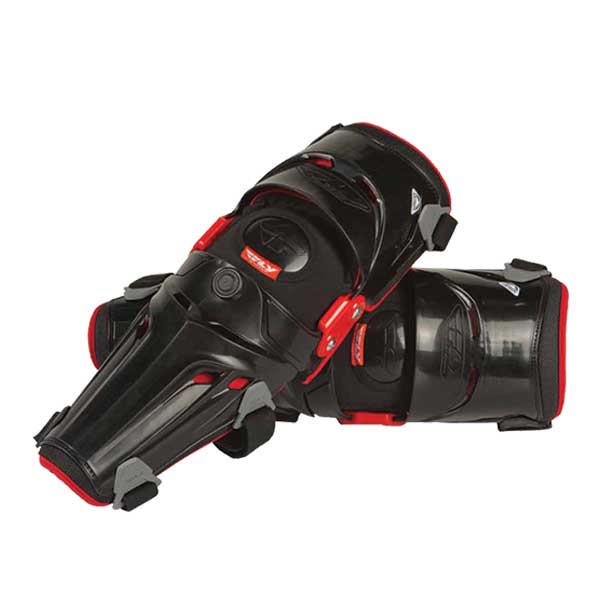 Fly Racing 5 Pivot Knee Guards - Black