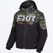 FXR Mens Revo RRX 2-in-1 Jacket - Blk/Camo/Orange, front view