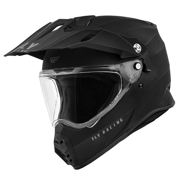 Fly Racing Trekker Solid Dual Sport Helmet - Matte Black