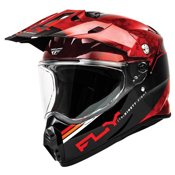 Fly Racing Trekker Kryptek Dual Sport Helmet - Red/Black