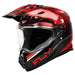 Fly Racing Trekker Kryptek Dual Sport Helmet - Red/Black