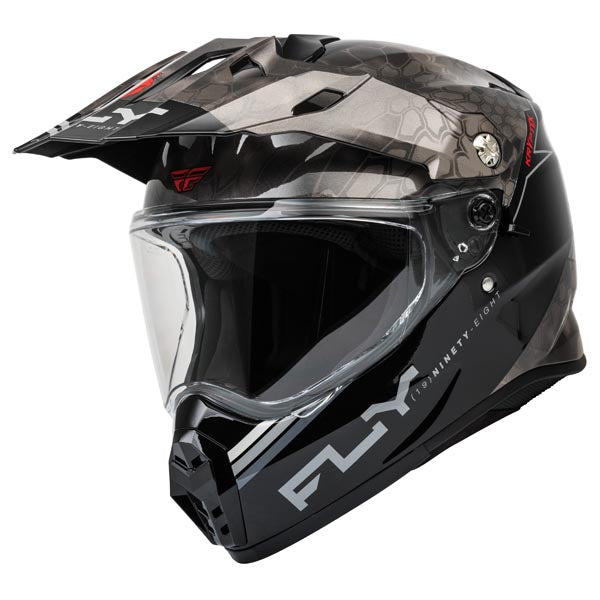 Fly Racing Trekker Kryptek Dual Sport Helmet - Black/Grey/White