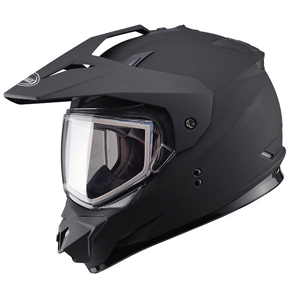 GMAX GM11 Solid Dual Sport Snow Helmet '23 with Electric Lens - Matte Black