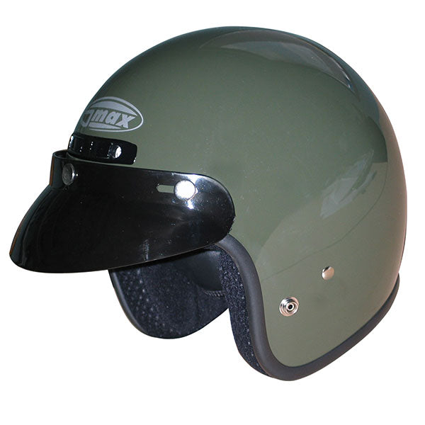 GMAX Youth GM2 Open Face Helmet - Green
