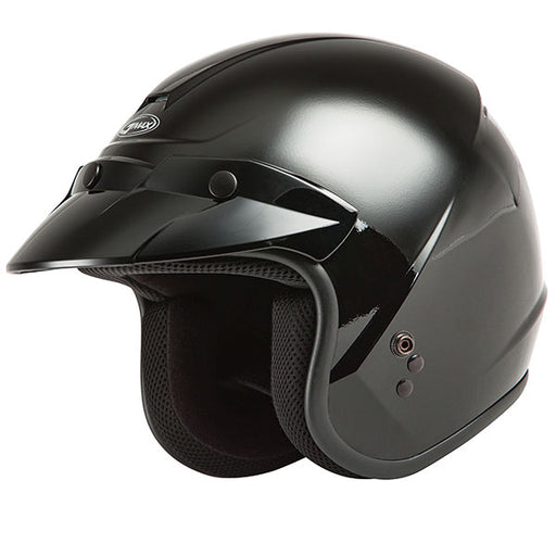 GMAX Youth OF-2 Open Face Helmet - Black