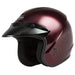 GMAX OF-2 Open Face Helmet - Wine