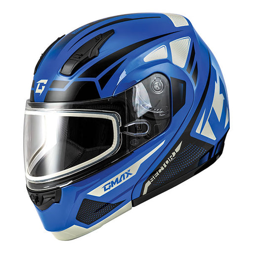 GMAX MD04 Sector Modular Snow Helmet with Double Lens - Blue