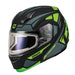 GMAX MD04 Sector Modular Snow Helmet with Electric Lens - Green