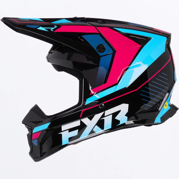 FXR Apex MX MIPS Helmet - Cyanide, view 2