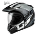 GMAX GM11 Decima Dual Sport Snow Helmet with Double Lens - Silver