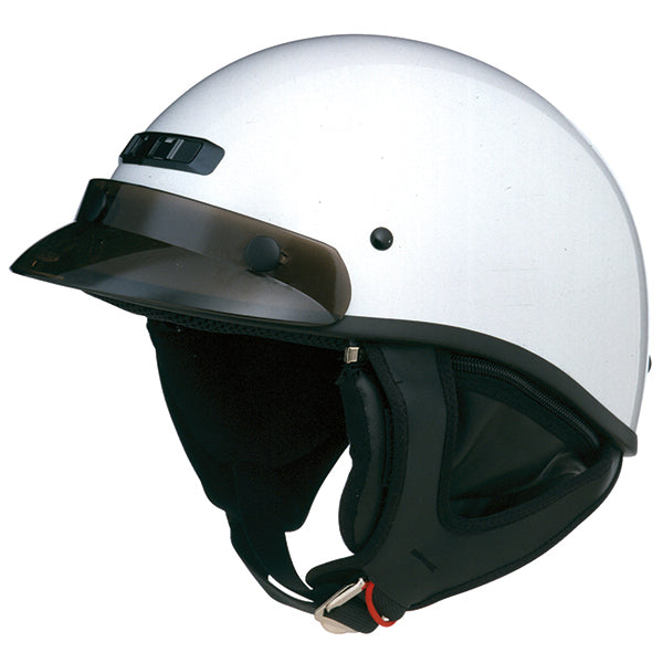GMAX GM35 Fully Dressed Half Helmet - Pearl White