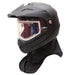GMAX MD74 Solid Cold Weather Modular Full Face Helmet with Electric Lens - Black