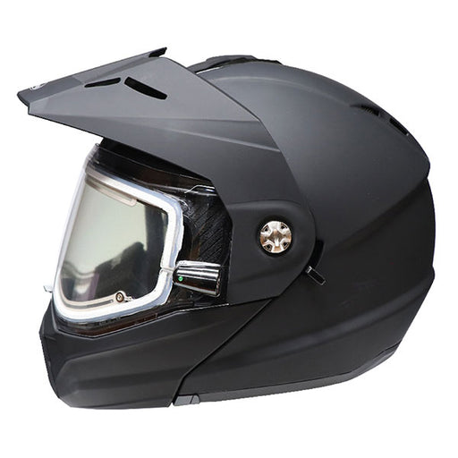 GMAX MD74 Solid Modular Full Face Snow Helmet with Double Lens - Black