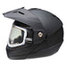 GMAX MD74 Solid Modular Full Face Snow Helmet with Double Lens - Black