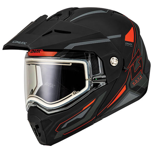 GMAX MD74 Spectre Modular Full Face Snow Helmet with Electric Lens - Red