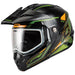 GMAX MD74 Spectre Modular Full Face Snow Helmet with Double Lens - Olive/Orange