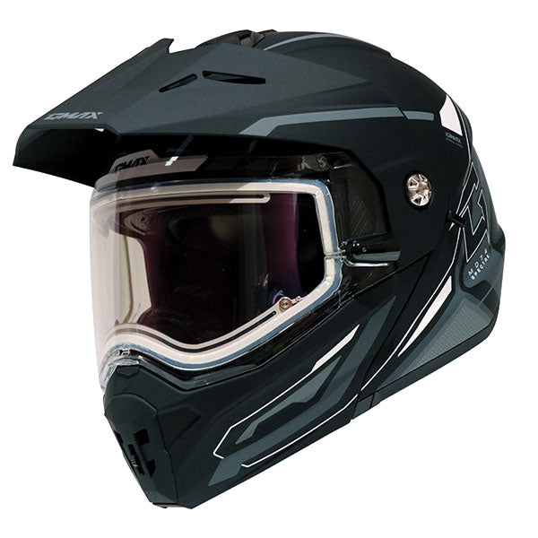 GMAX MD74 Spectre Modular Full Face Snow Helmet with Electric Lens - Black/White