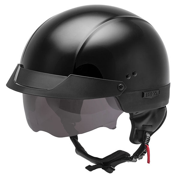 GMAX HH-75 Solid Half Helmet - Black