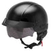 GMAX HH-75 Solid Half Helmet - Black