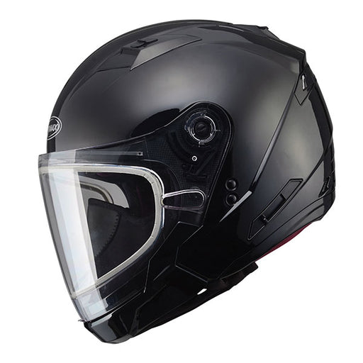 GMAX OF-77 Open Face Snow Helmet with Double Lens - Black