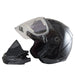 GMAX OF-77 Open Face Snow Helmet with Electric Lens - Black