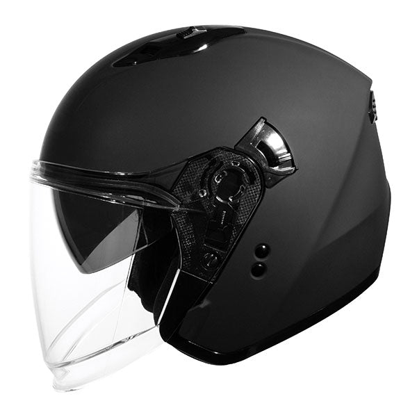 GMAX OF-87 Solid Open Face Helmet - Matte Black