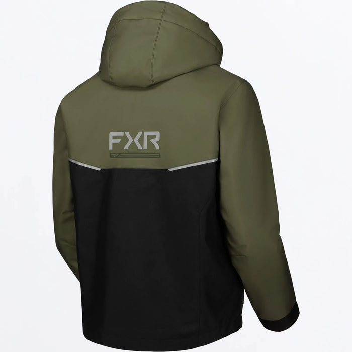 FXR Mens Evolution FX Jacket - Black/Moss, view 3