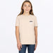 FXR Youth Worldwide Premium T-Shirt - Sand/Black, front view