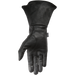 Thrashin Supply Mens Insulated Siege Gauntlet Leather Gloves - Black
