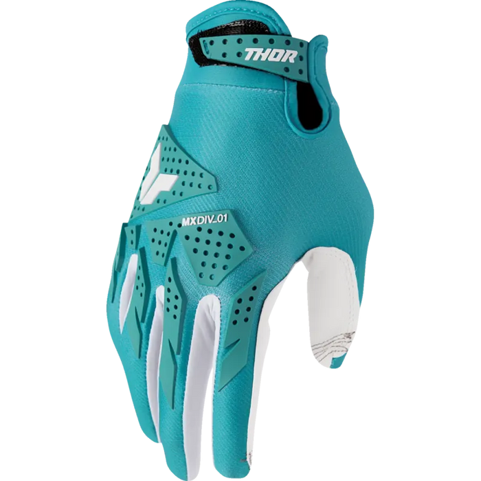 Thor Womens Launchmode XP Gloves - Aqua - Front