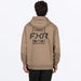 FXR Mens Mitered Cotton Pullover Hoodie - Canvas/Dark Cedar, view 2