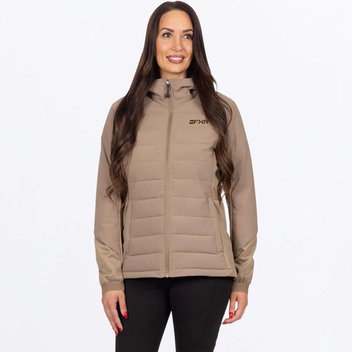 FXR Womens Phoenix Windproof Quilted Jacket - Canvas, front view