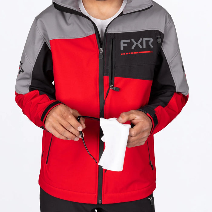 FXR Mens Ascend Softshell Jacket - Red/Ti, view 7