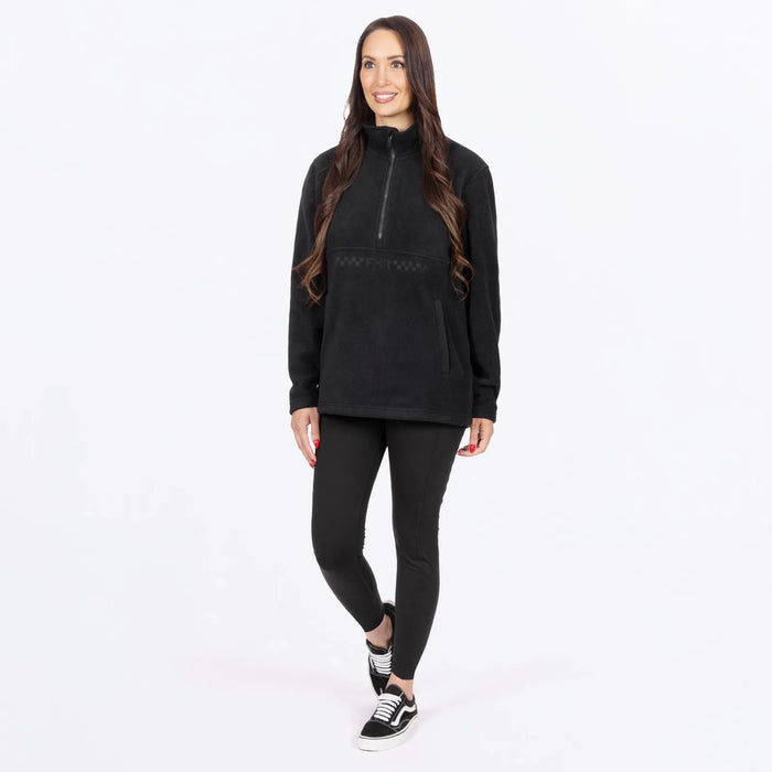 FXR Womens Aspen 1/4 Zip Fleece - Black, view 3