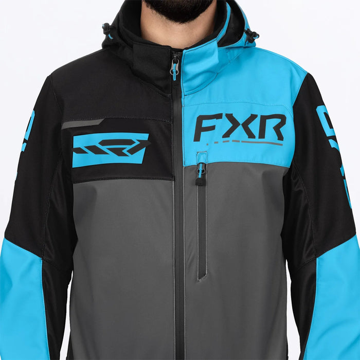 FXR Mens Revo F.A.S.T. Insulated Monosuit - Blue/Ti/Black, view 3