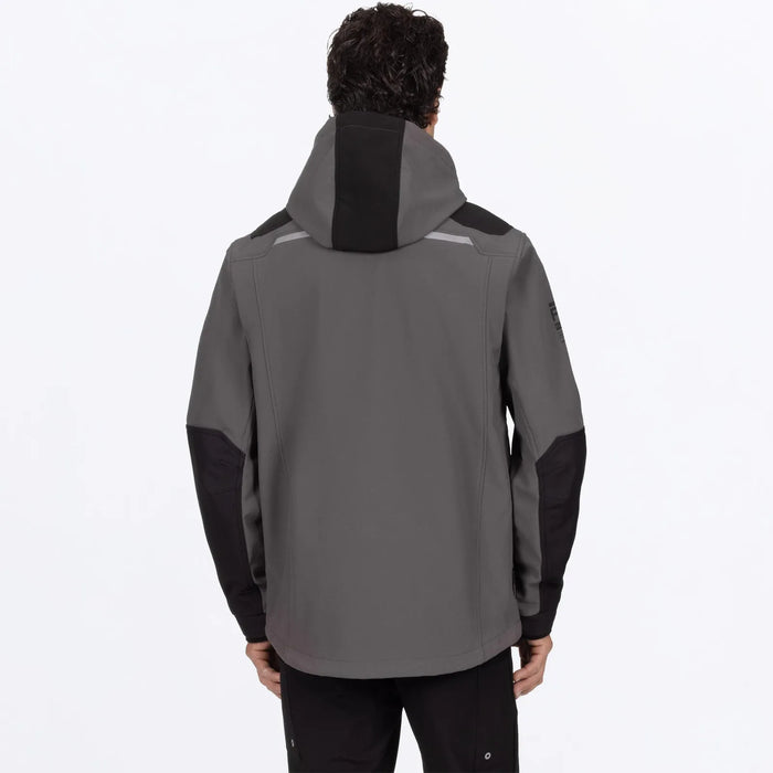 FXR Mens Stronghold Tech-Shell Jacket - Char/Black, view 3