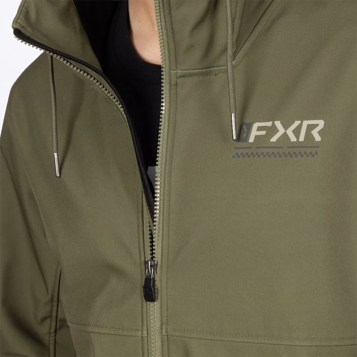 FXR Mens Hydrogen Softshell Jacket 2027 - Moss/Stone, view 6