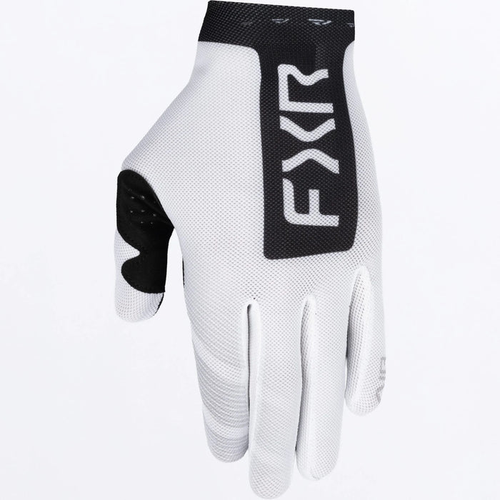 FXR Pro-Fit Air MX Glove 2026 - White/Black, front view